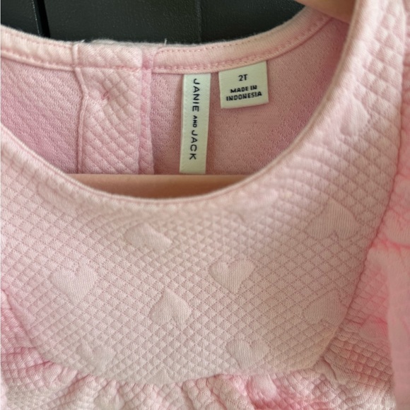 Janie and Jack Quilted Heart Colorblocked Dress • 2T - Picture 3 of 6